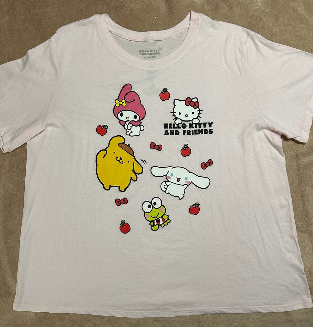 NWOT - Sanrio Hello Kitty and Friends Pink Graphic T-Shirt Size 3X
